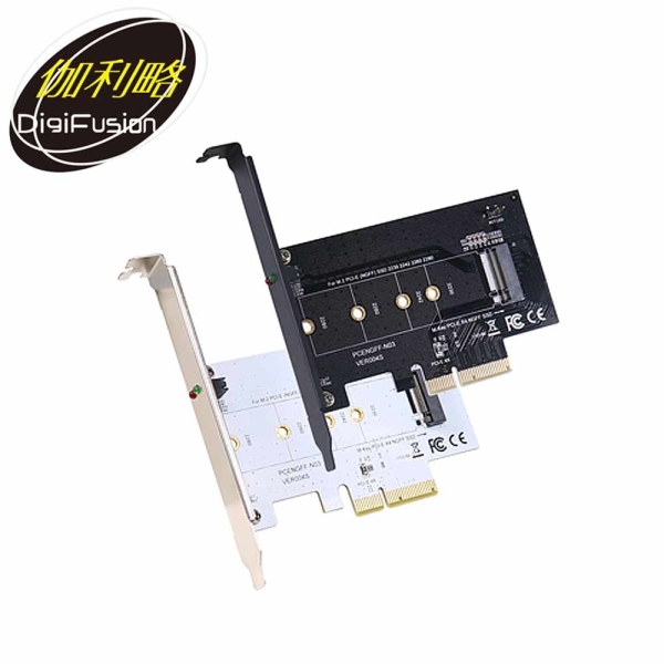 Digifusion 伽利略 M2PE41 PCI-E 4X M.2(NVMe) 1埠 SSD轉接卡