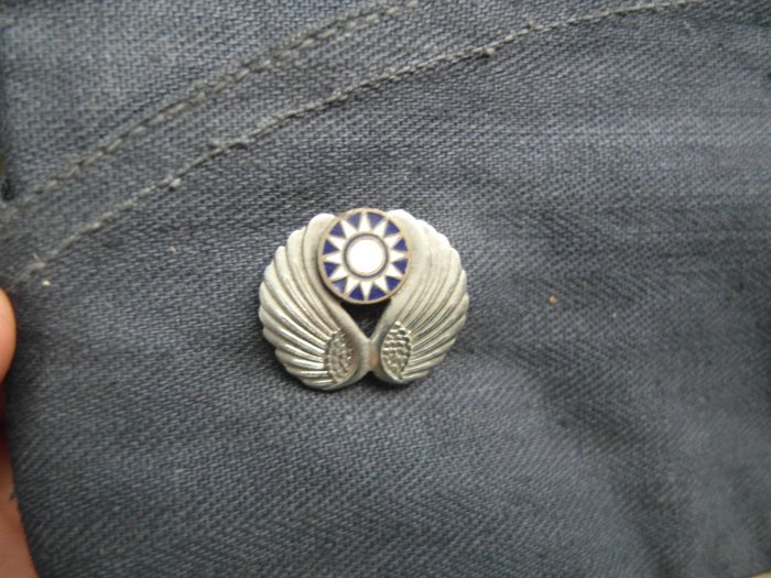 47年----空軍士官藍人布----船形帽-----國軍----軍帽----大盤帽