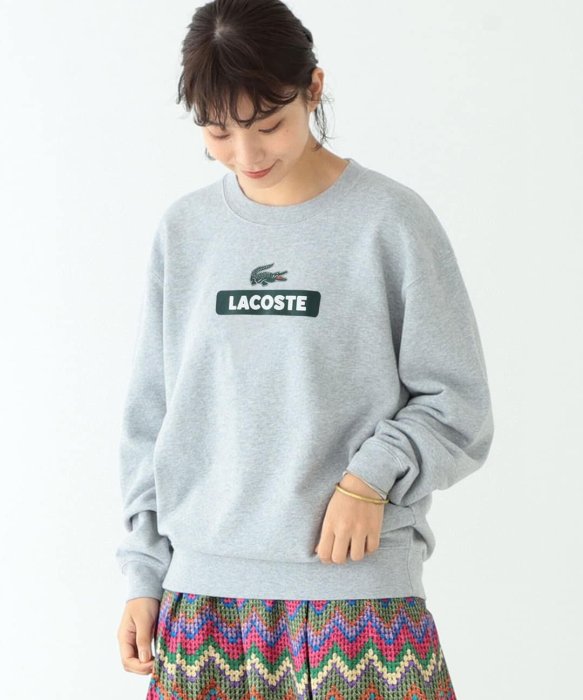 山東:LACOSTE × BEAMS / 別注Big Logo Sweat/限定販售毛圈logo