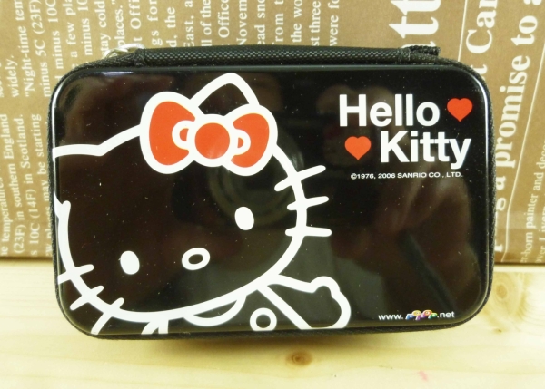 【震撼精品百貨】Hello Kitty 凱蒂貓~鐵製收納包-黑