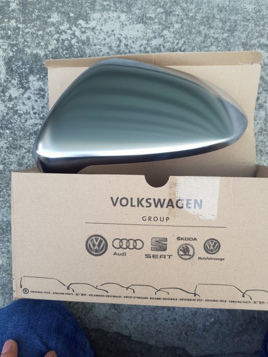VW GOLF 7 R  passat B8 R 鋁合金 後照鏡外蓋 原廠件