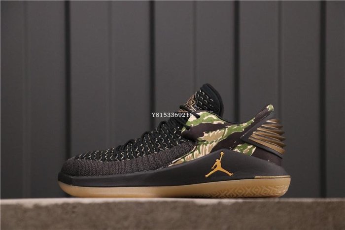 Air Jordan 32“Tiger Camo”黑綠迷彩百搭平衡低幫籃球鞋AH3347-021