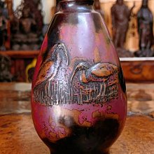 古銅　時代物　斑紫銅　花瓶　古美術　アンティーク 斑紫銅花瓶-優惠推薦2026年10月| Yahoo拍賣