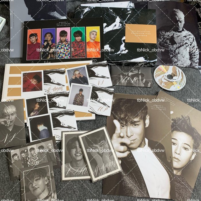 2016年BigBang 拍立得日曆小卡嚴選周邊，完整配齊日版welcoming