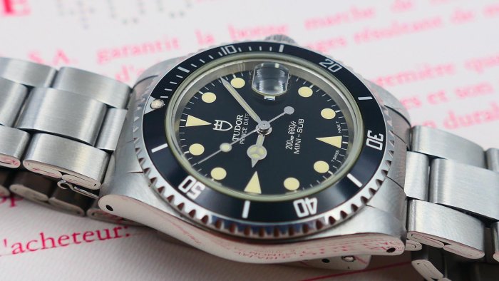 【美好時光】有保單!罕見膏藥面ROLEX龍頭底蓋Tudor 73190 lady sub經典迷你小水鬼 31mm