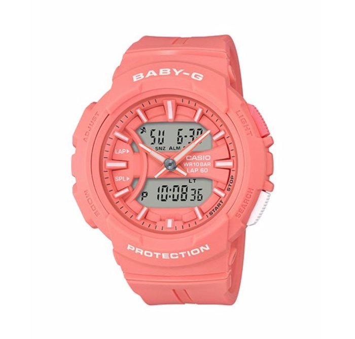 CASIO 卡西歐 Baby-G 運動風格雙顯手錶 /BGA-240BC-4A