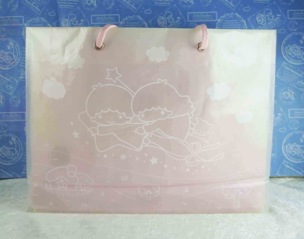 【震撼精品百貨】Little Twin Stars KiKi&LaLa 雙子星小天使~袋子 透明 粉