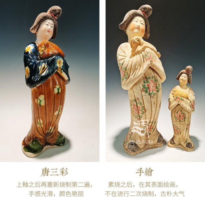 下殺唐三彩仕女高水旺胖妞陶俑唐宮夜宴中式家居擺件河南特| Yahoo拍賣