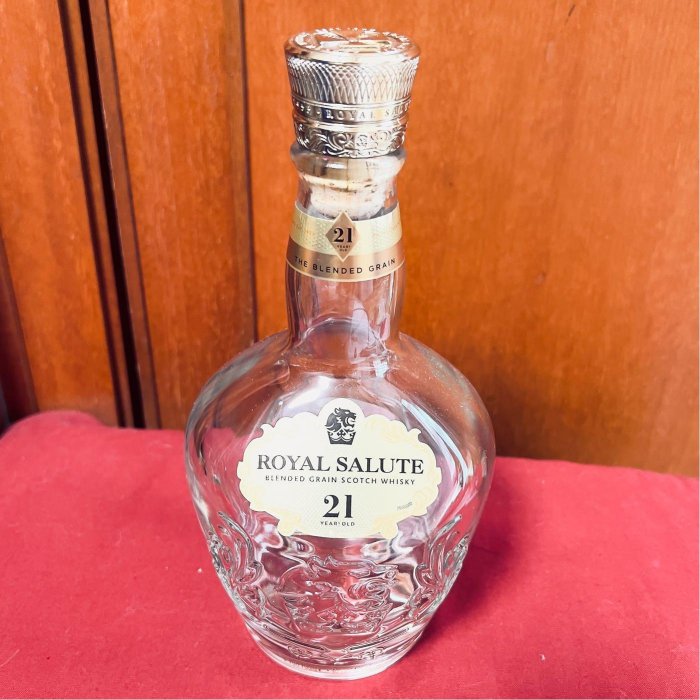 ROYAL SALUTE皇家禮炮21年威士忌空酒瓶/多用途空瓶/空洋酒瓶/酒瓶/裝飾/容器/花瓶/收藏/酒瓶/水瓶