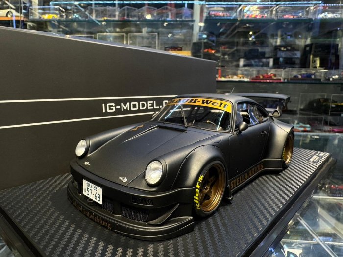ignition model 1/18 RWB 930 Matte Black 完成品 IG3695 ignition