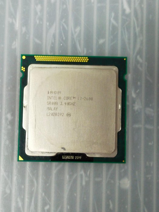 電腦雜貨店→CPU/1155針腳/i7-2600/二手良品 $450