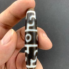 推薦手工天珠——三界蓮師天珠，老料牙黃製作，咬色清晰包漂油潤，風化紋