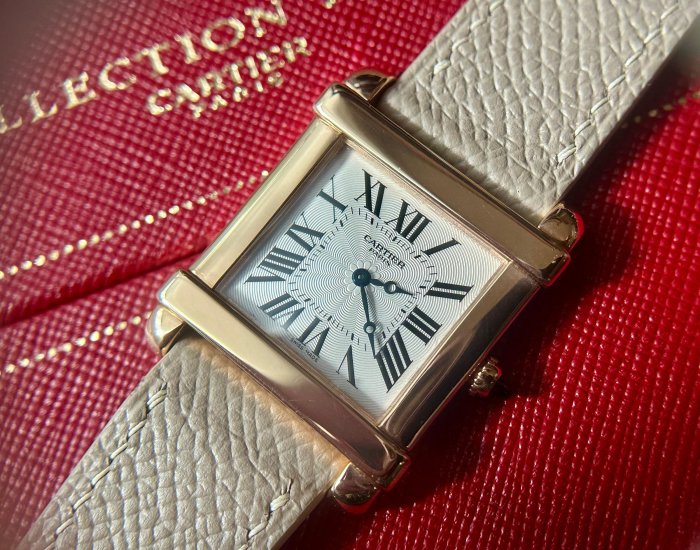 ~路米名品~ 稀少 CARTIER TANK CHINOISE 2684G 18K Rose Gold 玫瑰金 中國坦克 手上鍊機芯 巴黎頂級 ...
