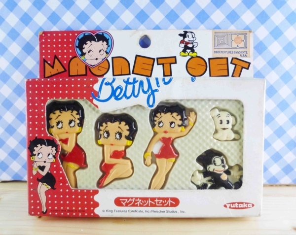 【震撼精品百貨】Betty Boop 貝蒂~造型磁鐵-5入