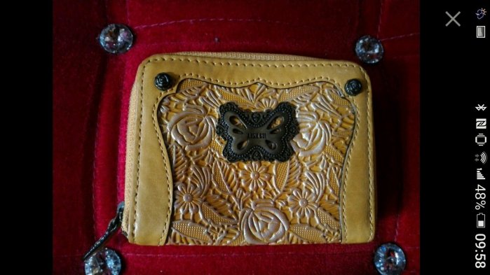 ANNA SUI 日本雕花皮夾全新(真品)也可以當零錢包