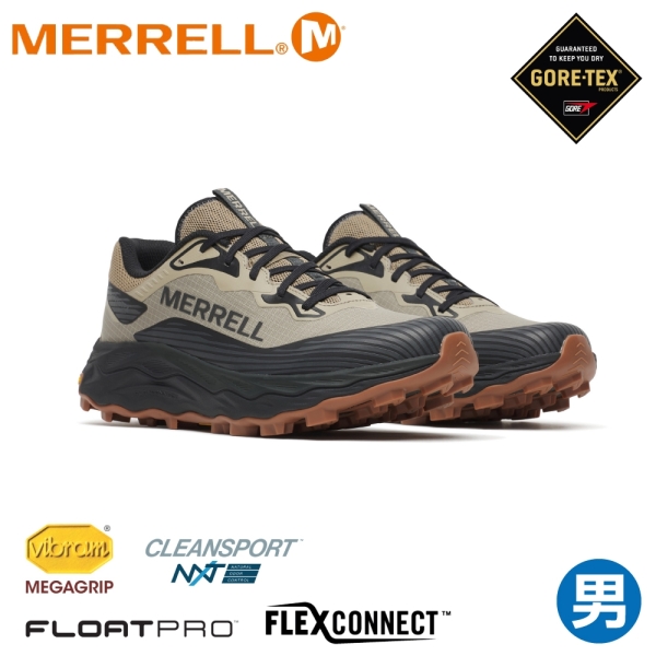 【MERRELL 美國 男 AGILITY PEAK 6 GTX防水輕量戶外越野訓練鞋《卡其》】ML00005563/登山