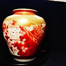 九谷庄三作 明金蘭手花瓶 金蘭手花瓶 九谷庄三作 金蘭