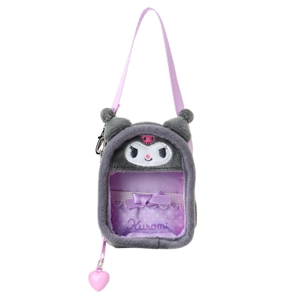asdfkitty*庫洛米 迷你玩偶收納包 痛包-吊飾 掛飾-日本正版商品