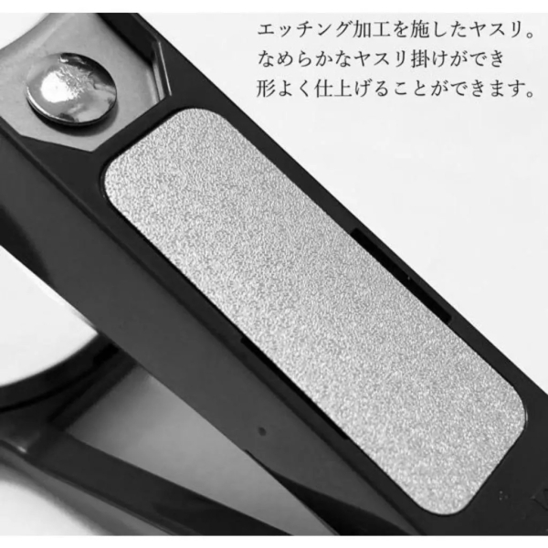 asdfkitty*日本製貝印關孫六放大鏡指甲刀-黑色-大口徑-M-指甲剪/指甲鉗