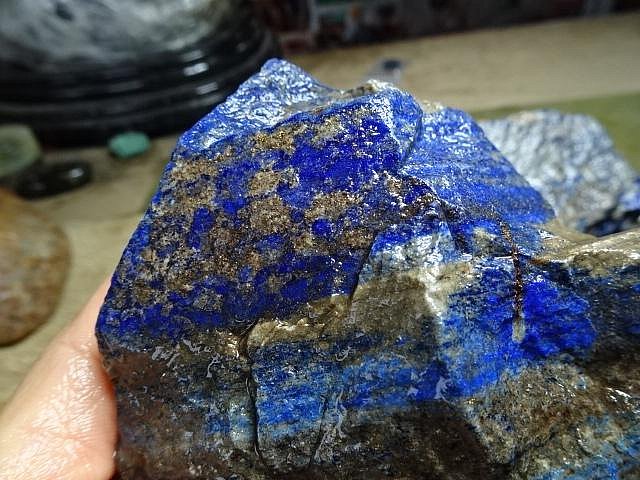 藍晶寶石玉石特賣→〈原石系列→天然阿富汗青金石原礦一盤〈3130