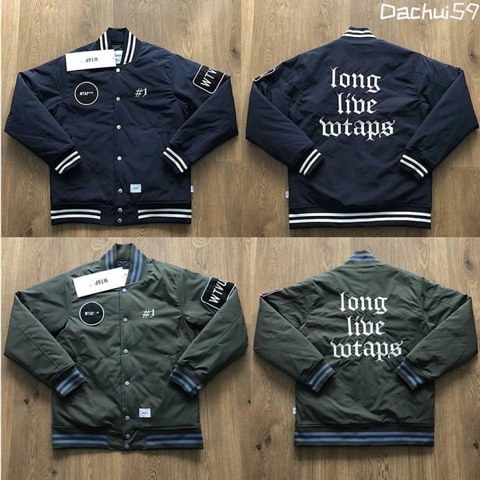 即発送WTAPSBENCH JACKET NYLONSATIN18SS TEAM WTAPS.BENCH/JACKET.NYLON.SATIN.TEAM.刺繡棒球棉外套| Yahoo拍賣