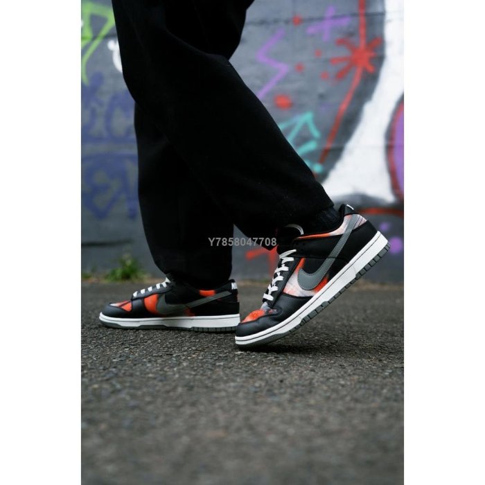 Nike Dunk Low Graffiti Black Red 塗鴉 黑紅反光低幫休閒百搭滑板鞋DM0108001男鞋