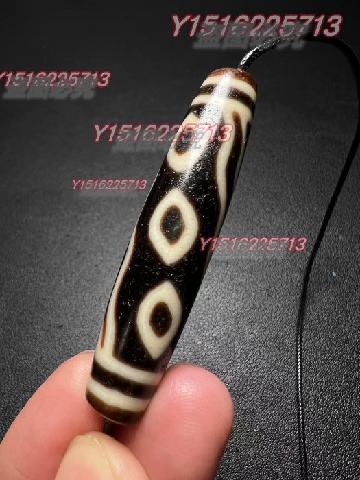 臺灣上肯超頂鳳六眼天珠尺寸14*13.5*61mm (全品) 材質瑪瑙藏品老