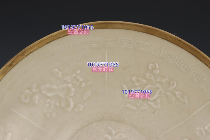E607---舊藏宋定窯四季花卉紋盤尺寸高5厘米腹徑21厘米| Yahoo拍賣