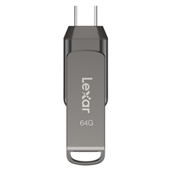Lexar 雷克沙 D400 64GB USB 3.2 Type-A、Type-C 雙頭隨身碟