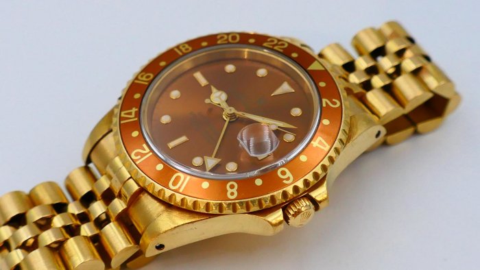 【美好時光】勞力士ROLEX極品老金勞16718虎眼色面全金款GMT( 16758 116718 126718參考)