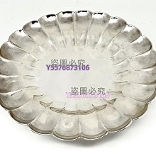 8月31日】日本大阪金工名家金匠堂丹金純銀超大果盤回流舊藏老貨【二手