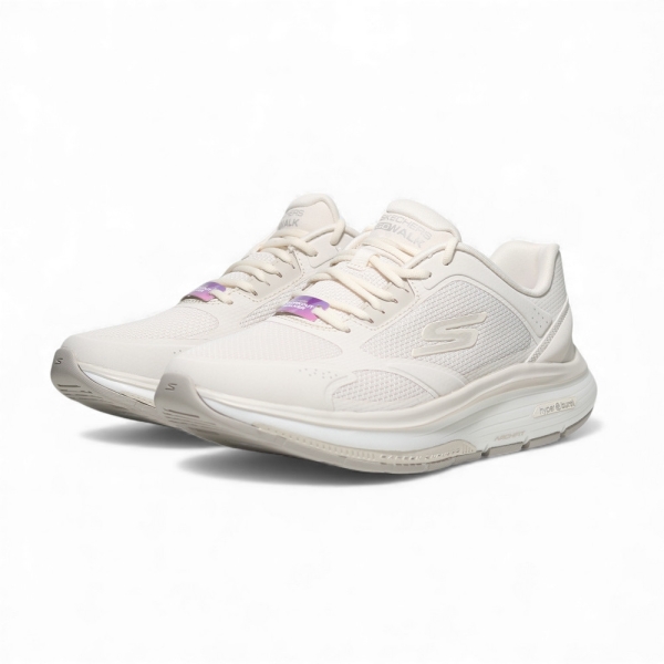 SKECHERS 健走鞋 GO WALK WORKOUT WALKER 米白 碳板 回彈 女 125137WNAT