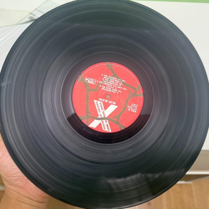 首版X Japan blue blood 黑膠2LP 林佳樹hide 封套ex+ 盤ex+ 舊藏音樂