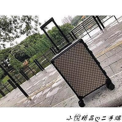 GUCCI 復古行李箱 拉杆箱 20寸 登機箱 灰色
