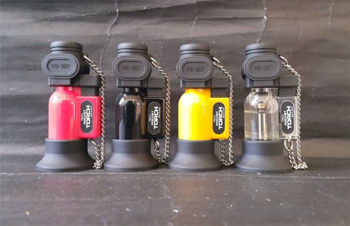 日本製*PRINCE-POCKET TORCH-1300度 《噴射打火機》 電子點火*黑/紅/黃-3色任選