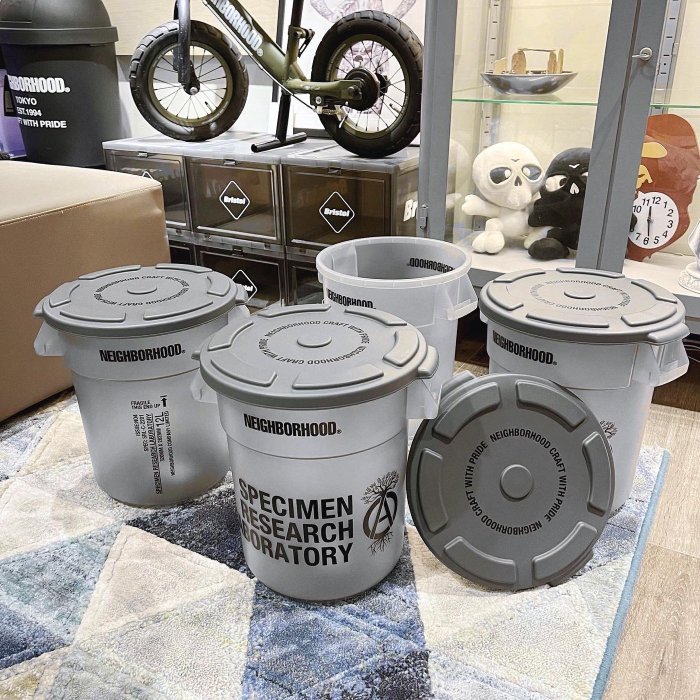 希望商店】NEIGHBORHOOD SRL THOR P-ROUND CONTAINER 22SS 水桶收納桶