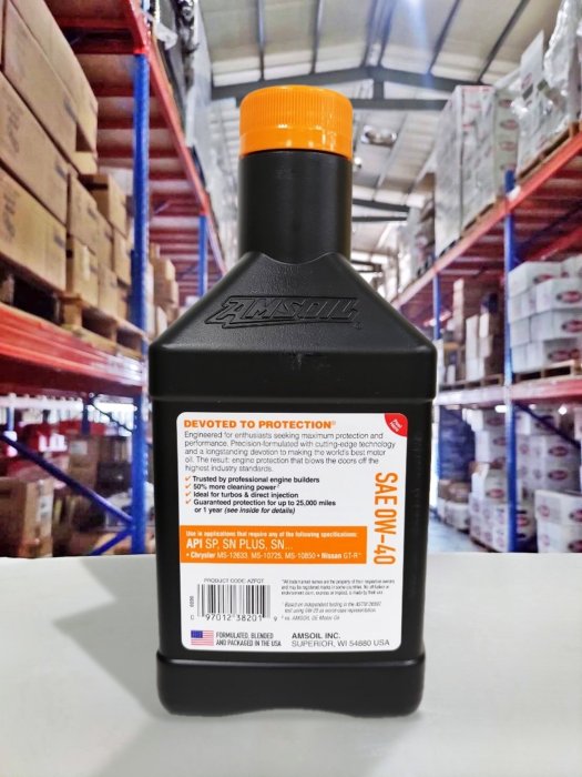 『油工廠』AMSOIL #AZFQT 經典版 AZF 0W40 頂級 全合成機油 GT-R API SP 946ml | Yahoo拍賣