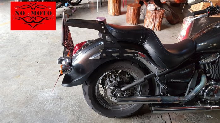 耐刮烤漆消光黑kawasaki VN 900 專用後貨架行李架車體貨架 川崎 火神 Vulcan 900 VN900