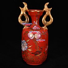 宋汝窯描金繪彩花鳥紋瓶，高18.5厘米，直徑10厘米，2600929。需要購買