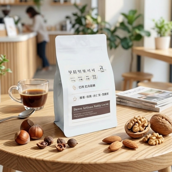 COFFEE RICH-IN 富咖啡 早晨堅果可可咖啡豆 日曬 中深焙 100g