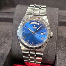 一元起標 無底價 TUDOR 帝舵 28600 藍面 日期 星期顯示 明星代言款 41mm 個人藏錶＆台南二手錶