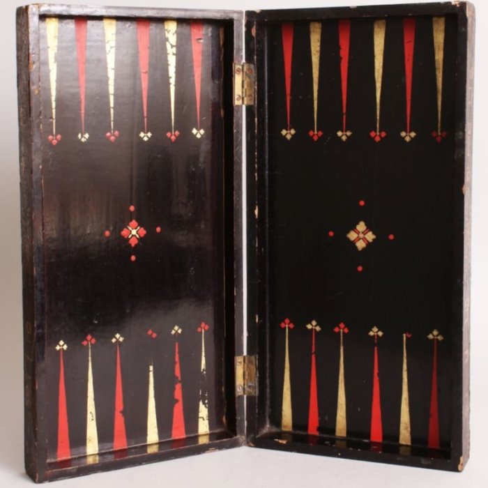 已售)【家與收藏】特價稀有珍藏歐洲百年古董19世紀法國古典手工描金