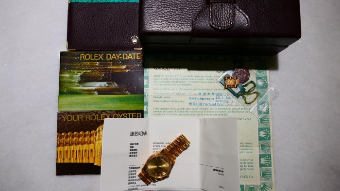 【美好時光】ROLEX勞力士18308樹紋款罕見大全配近新收藏超美品18038 18238 18248參考