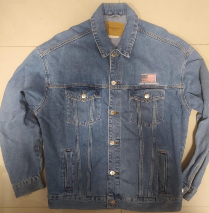 二手淺藍Pull&Bear牛仔外套M號