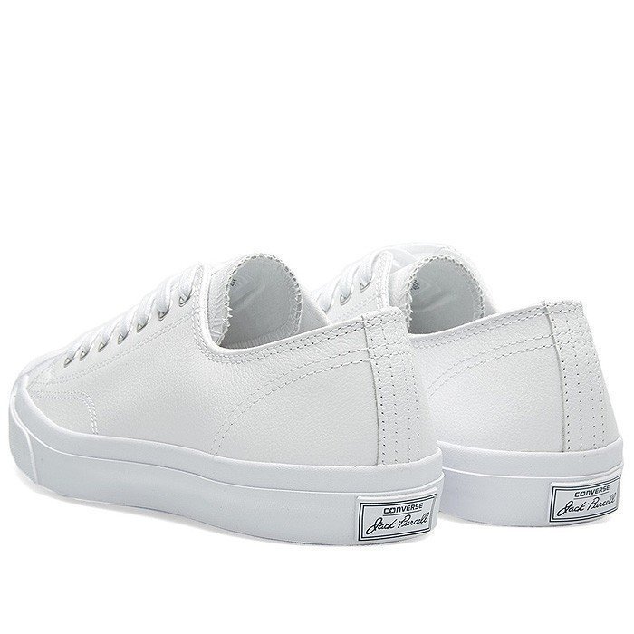 CONVERSE JACK PURCELL 全白微笑開口笑皮革荔枝皮男女鞋1S961 Yahoo拍賣
