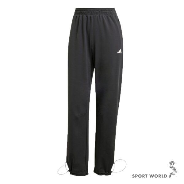 Adidas 長褲 女裝 抓絨 保暖 黑【運動世界】IM7698