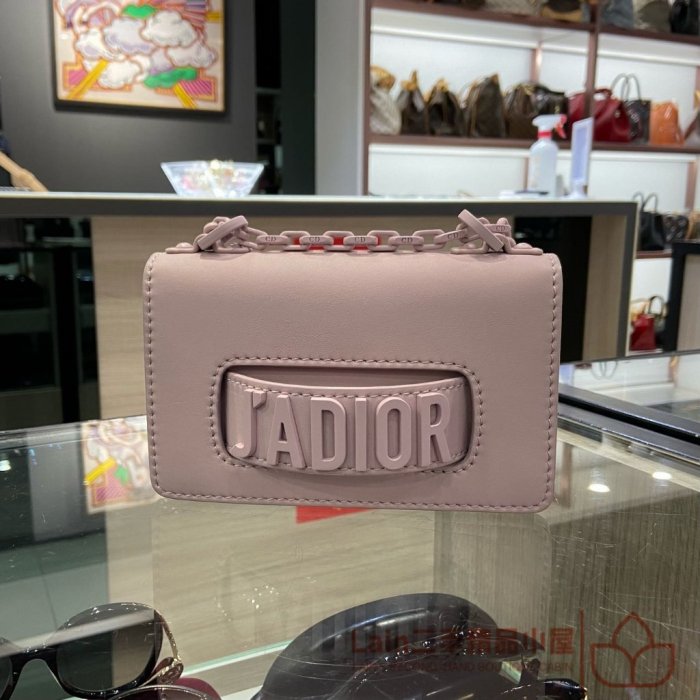 二手精品 DIOR J'ADIOR MINI 鏈條包 SoBlack 肩背包 斜挎包 側背包 女生包包