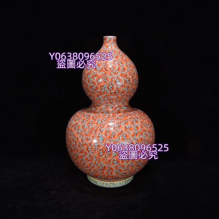 中国 大清乾隆年製款 西洋古銅装飾 辰砂 釉裏紅四方瓶 F R7049F - メルカリ