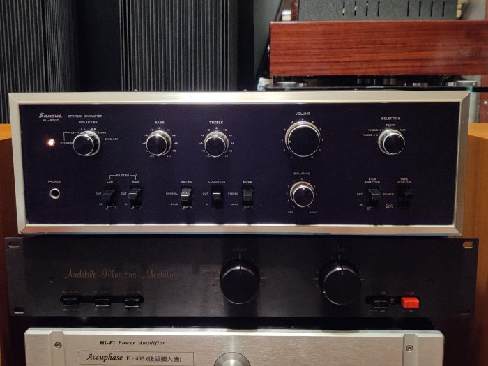 日本製 老山水 Sansui AU-6500 高品質雙聲道黑膠 CD綜合擴大機 有 loudness 響度加強 國外賣$28000