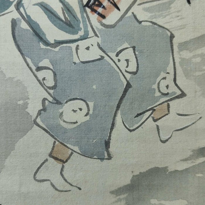 森村宜稻手繪經典作品，年代清末民初，絹本精心裝裱。畫芯尺寸cm，落款